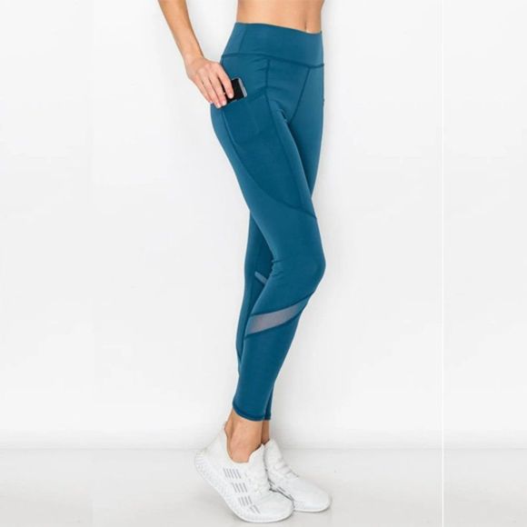Calve Mesh Pocket Legging - Summer legging - fall legging - Pocket Legging - Picture 2 of 3